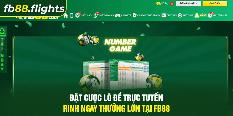 Đặt cược lô đề trực tuyến, rinh ngay thưởng lớn tại FB88